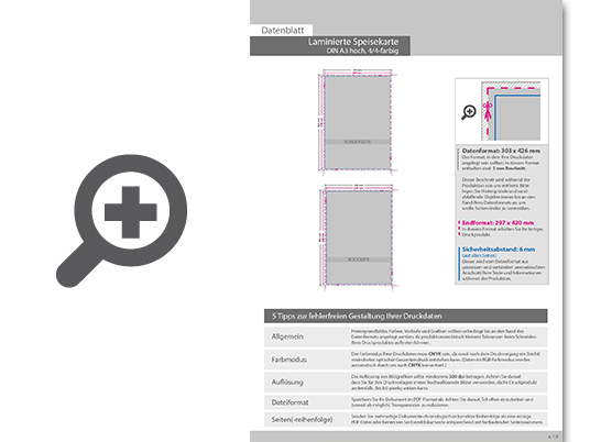 Product Bild laminierte_getr__nkekarte_din_a3_(29_7_cm_x_42_0_cm)__beidseitig_bedruckt